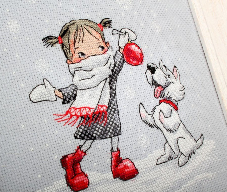 Danse avec des flocons de neige - RTO M652 - Kit de point de croix