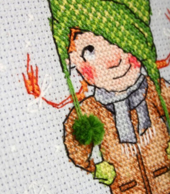 Patinage - M653 RTO - Kit de point de croix