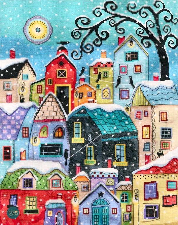 Chute de neige - M654 RTO - Kit de point de croix