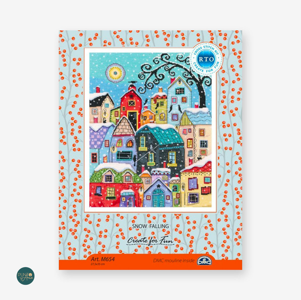 Chute de neige - M654 RTO - Kit de point de croix