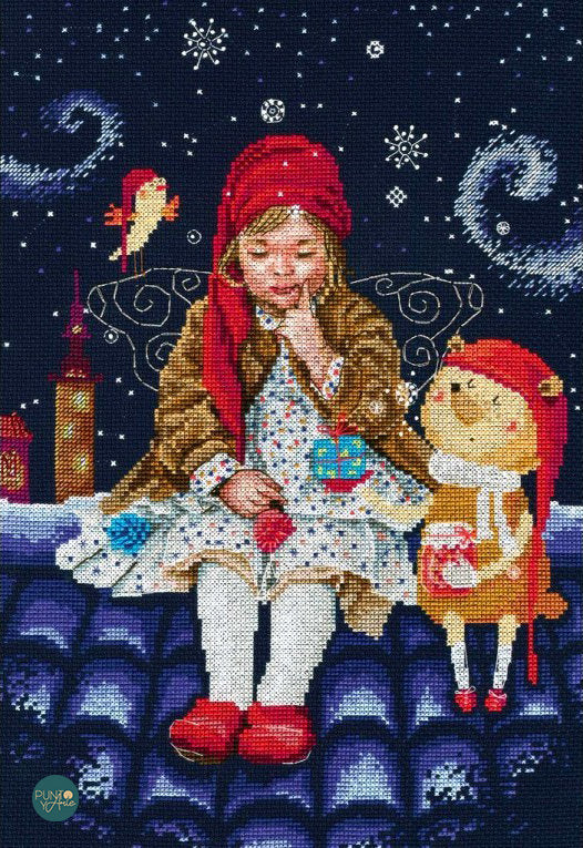 M656 Contes de fées sur les toits - RTO - Kit de point de croix