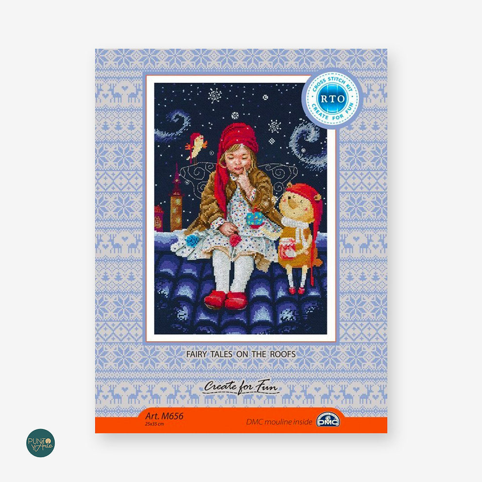 M656 Contes de fées sur les toits - RTO - Kit de point de croix