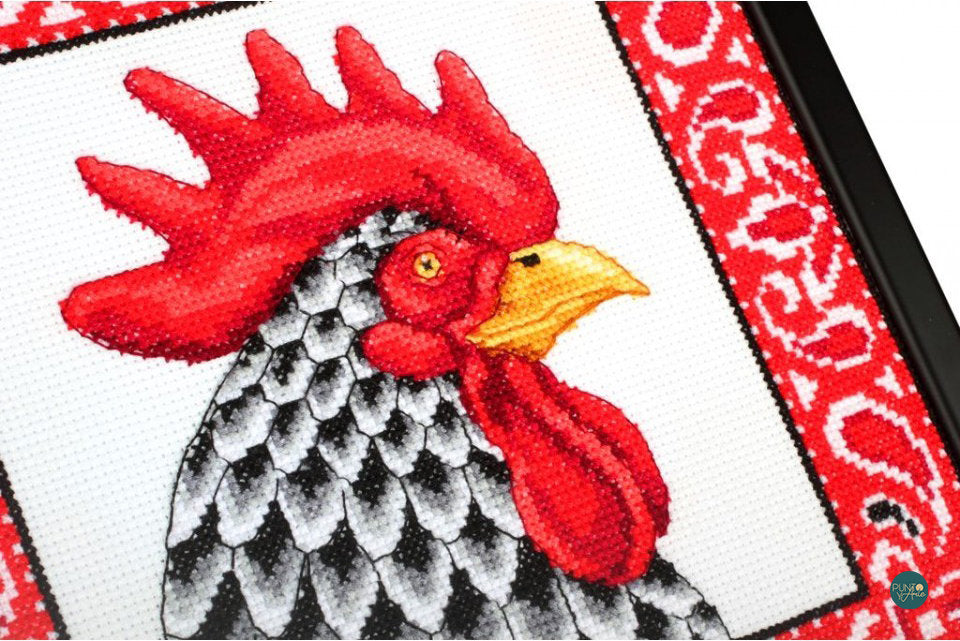 M660 beau coq - RTO - Kit de point de croix