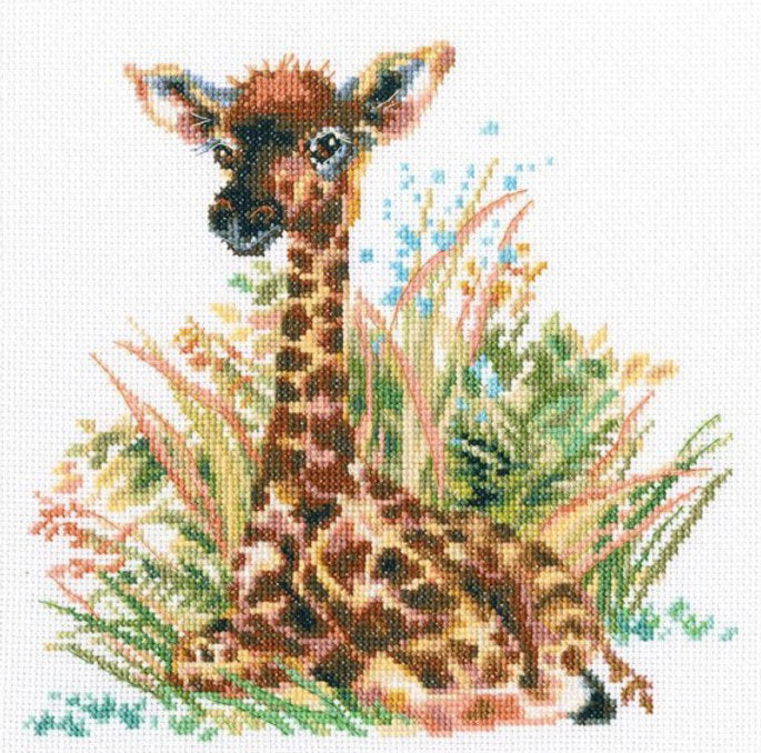Little giraffe. RTO M682. Cross stitch kit