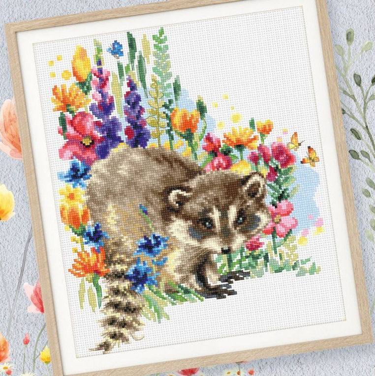 The one who loves flowers. RTO M684. Cross stitch kit