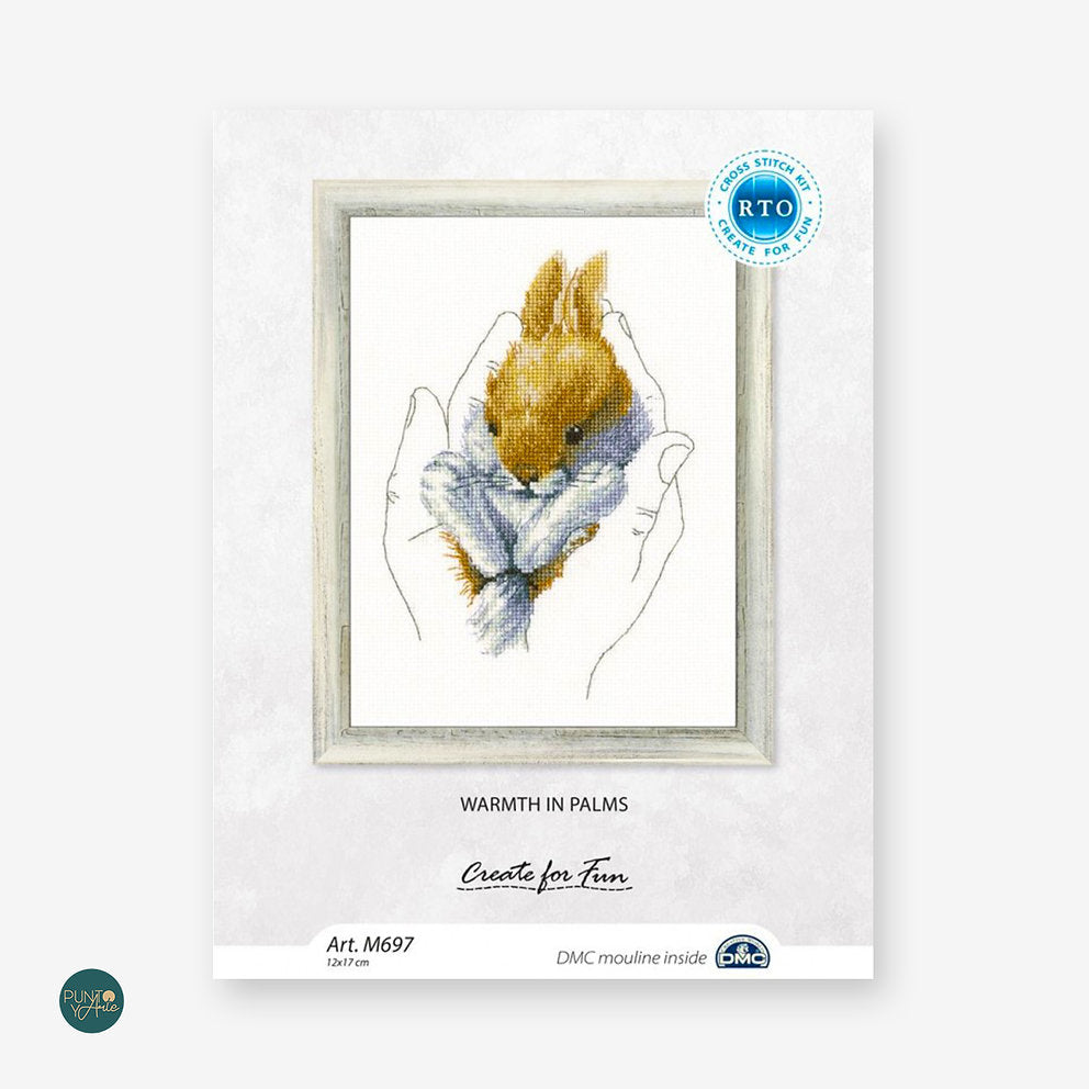 M697 Dans les paumes - RTO - Kit de point de croix