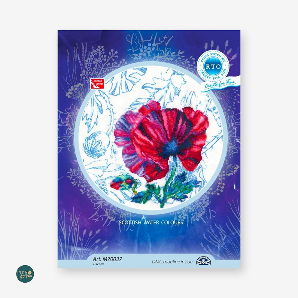 M70037 Aquarelles écossaises - RTO - Kit de point de croix