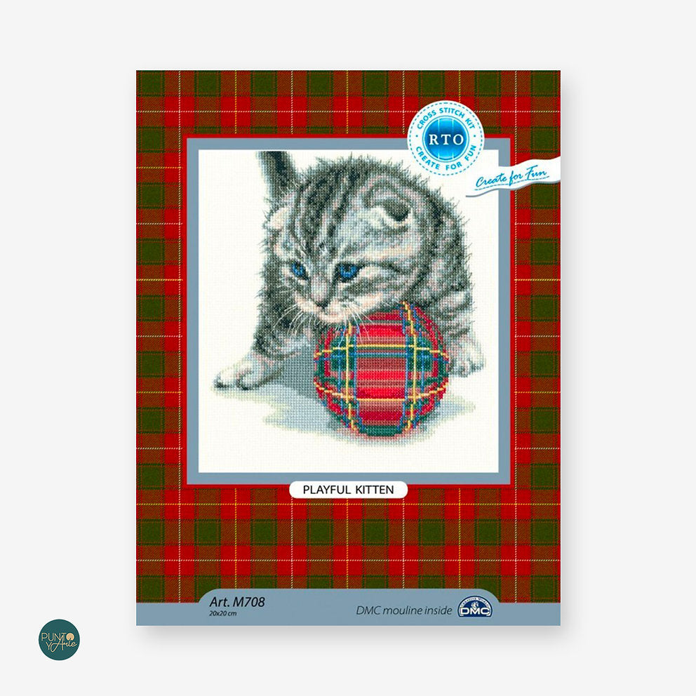 M708 Chaton ludique - RTO - Kit de point de croix
