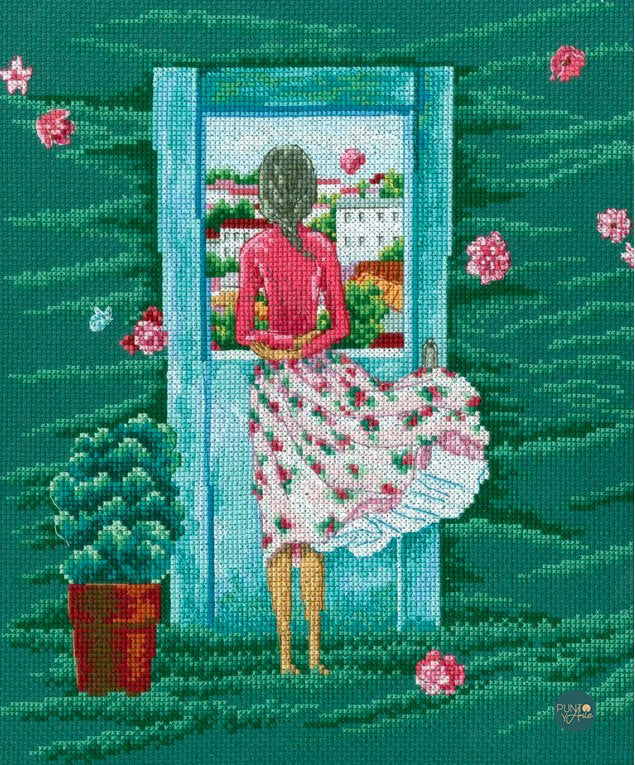 Kit de point de croix "Penser à..." M716 par RTO