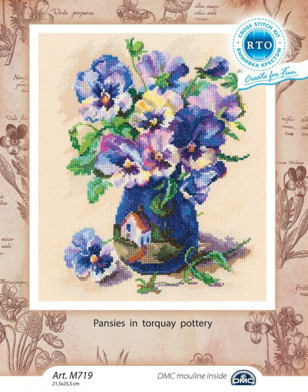 Torquay Pottery Thoughts - RTO - Cross Stitch Kit M719