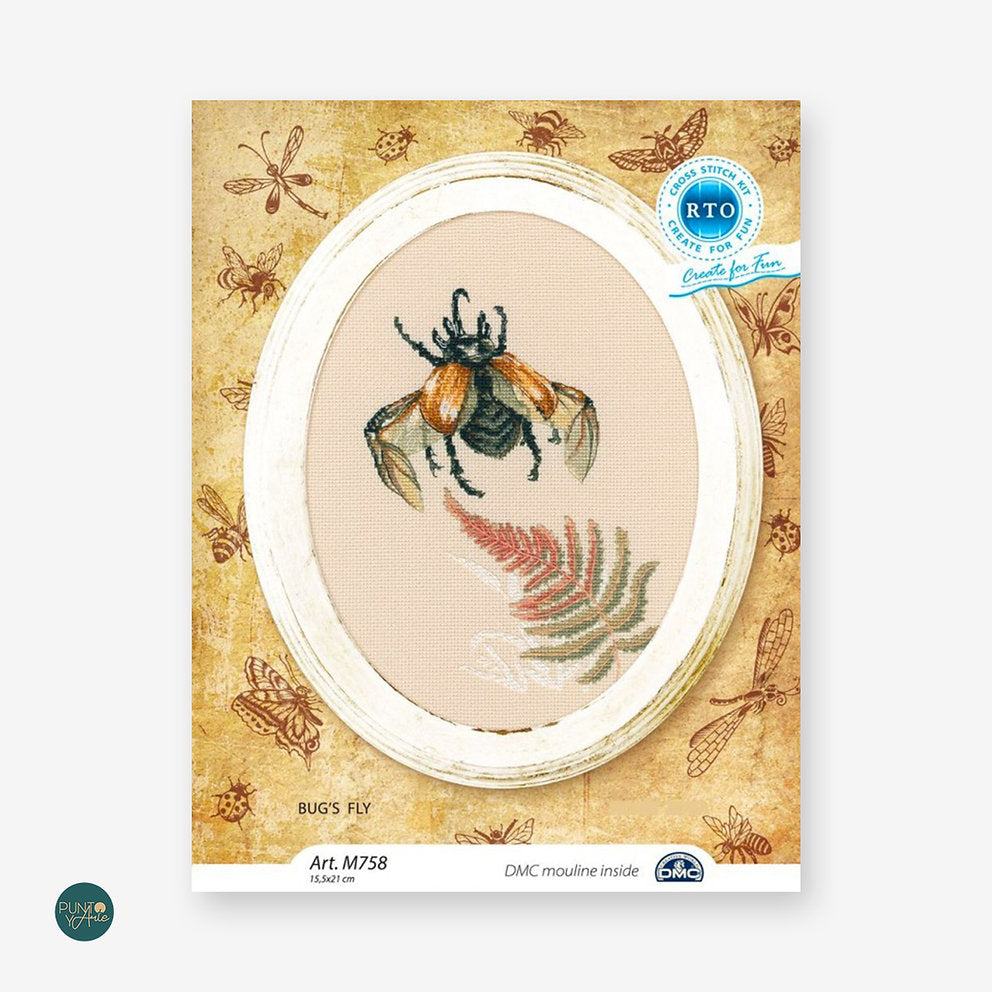 M758 Bugs fly - RTO - Kit de point de croix
