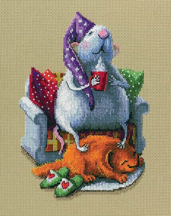 Qui dirige la maison ? -M796 RTO-Kit de point de croix