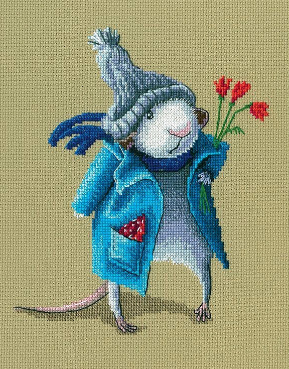 Bouquet sous les aisselles - M797 RTO - Kit de point de croix