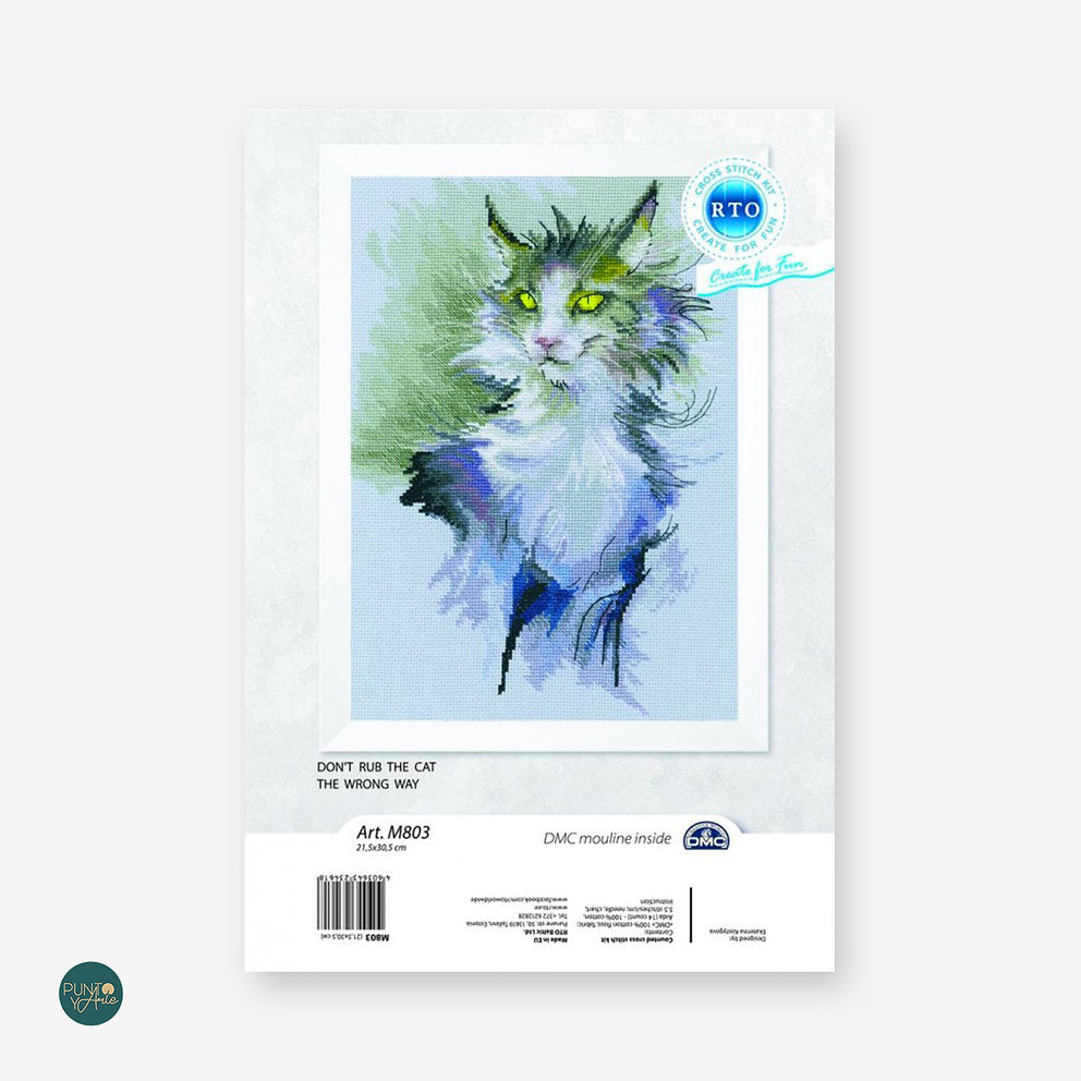 M803 Ne frottez pas le chat - RTO - Kit de point de croix