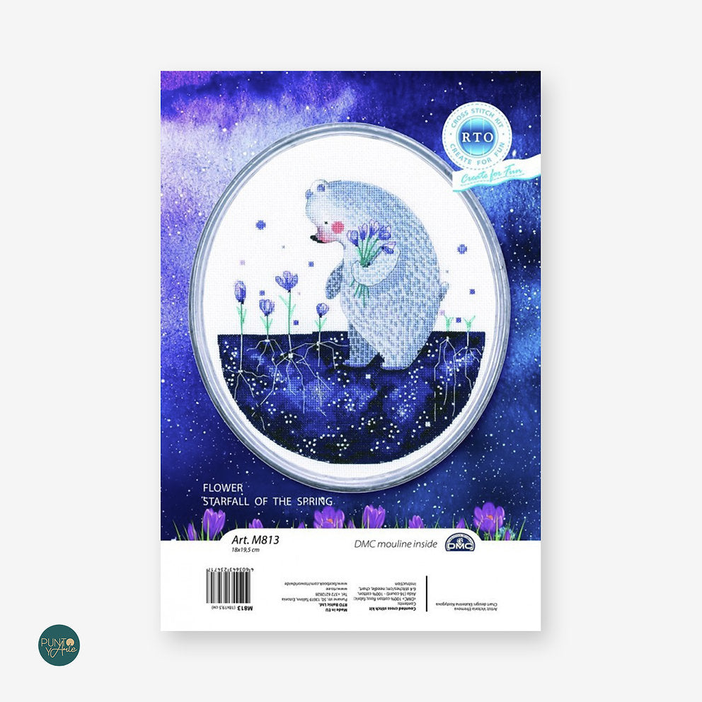 M813 Spring Starfall Flower - RTO - Kit de point de croix