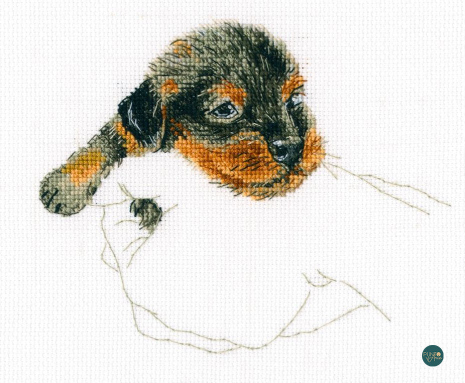 M818 Dans les paumes - RTO - Kit de point de croix