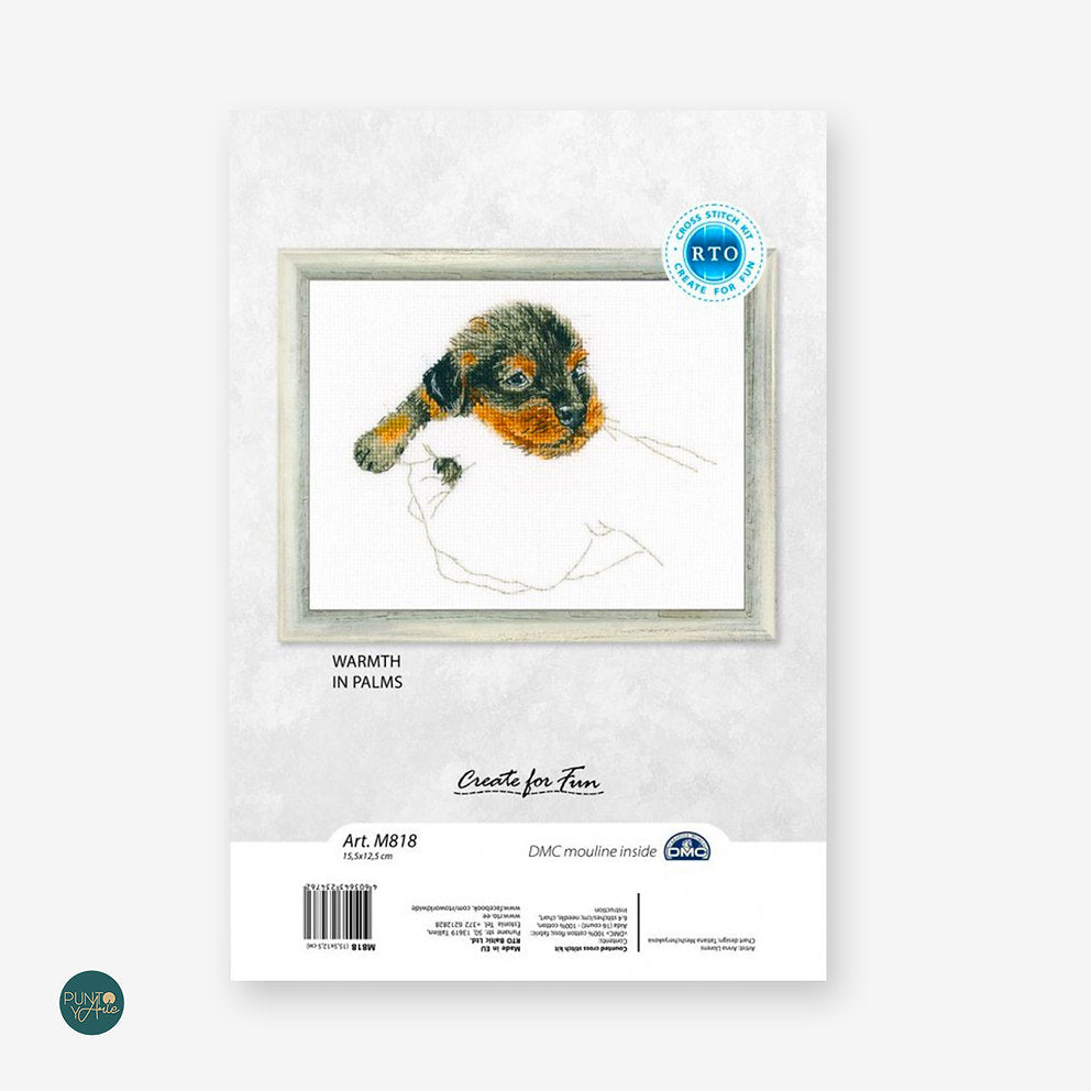 M818 Dans les paumes - RTO - Kit de point de croix