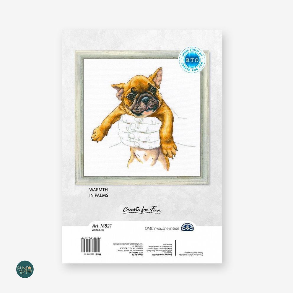 M821 Dans les paumes - RTO - Kit de point de croix