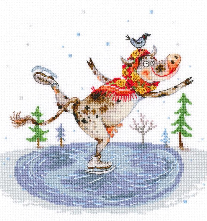 Patinage élégant - M835 RTO - Kit de point de croix