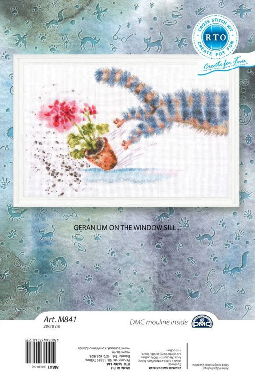 Geranium on the windowsill... - RTO M841 - Cross stitch kit