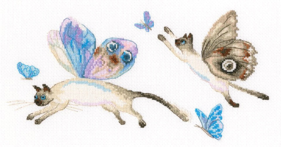 Flying Cats - RTO - Cross Stitch Kit M847