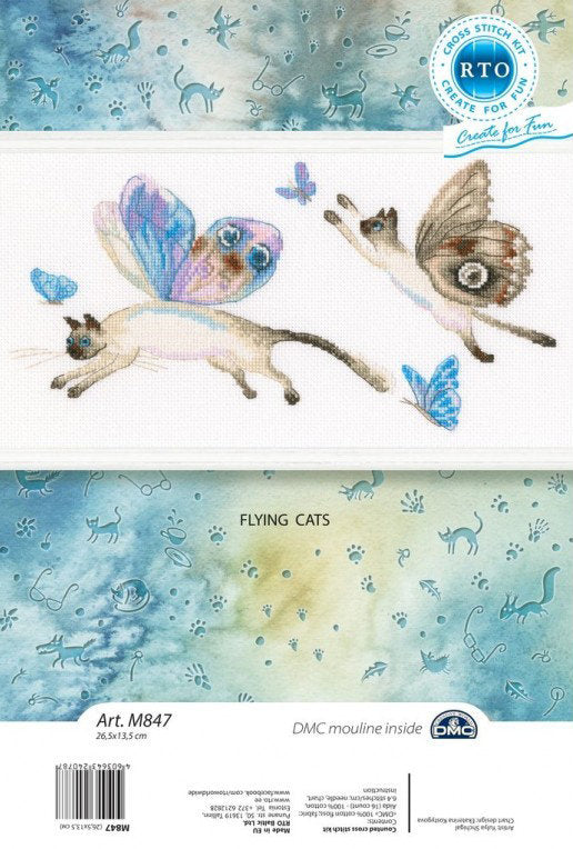 Flying Cats - RTO - Cross Stitch Kit M847