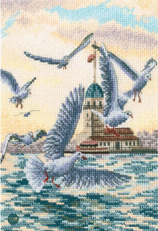 M851 Mouettes - RTO - Kit de point de croix