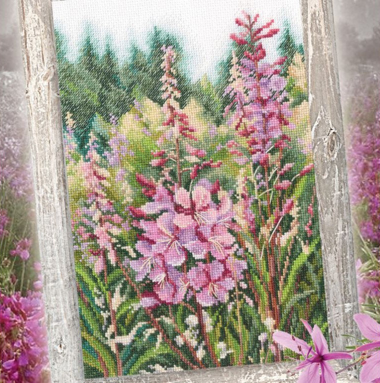 Willows Raspberry Candles - RTO M863 - Kit de point de croix