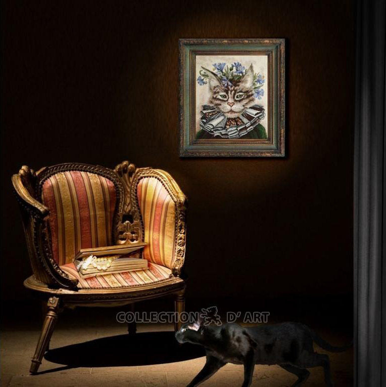 A cat named Cornflower. RTO M909. Cross stitch kit