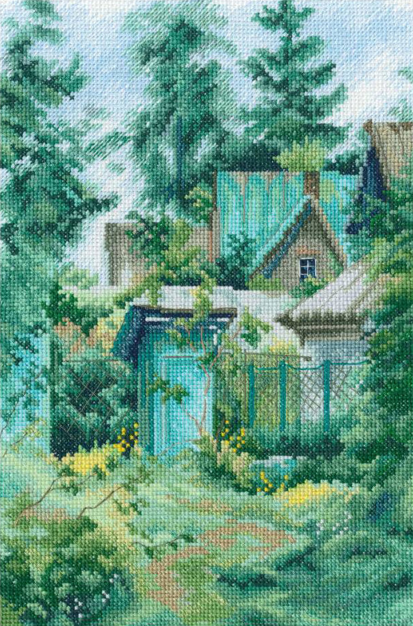 Kit de point de croix "Vieille maison de campagne" - RTO M936