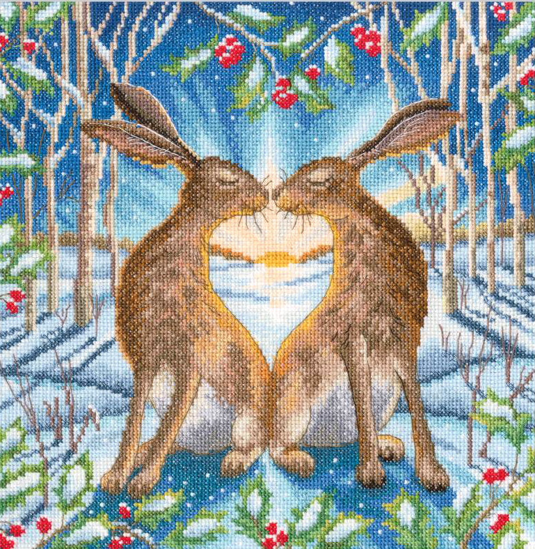 Kit de point de croix "Bonjour. Lièvres" - RTO M944