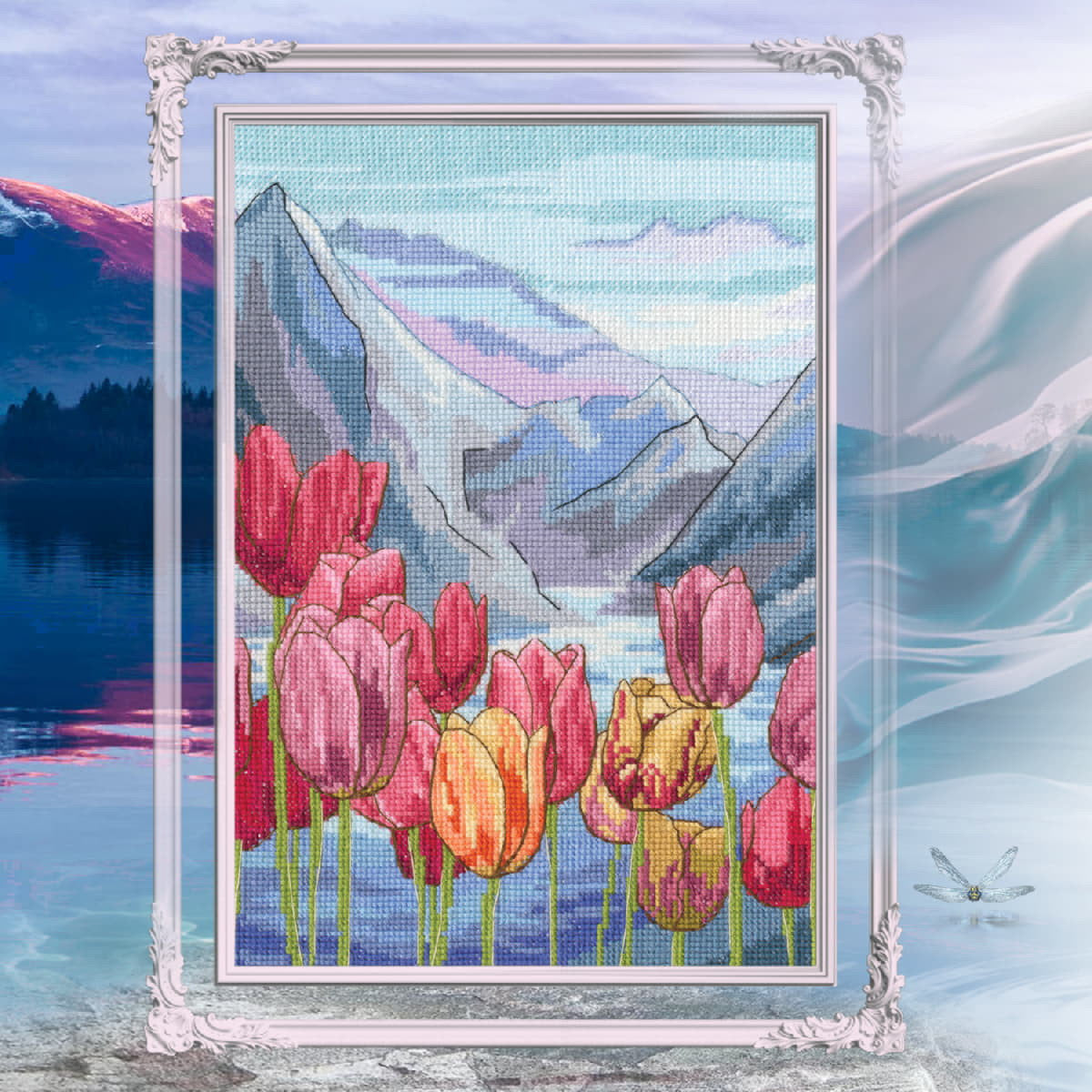 Kit de point de croix "Dans l'instant" - RTO M952