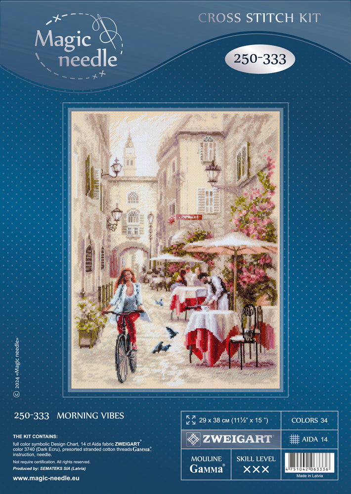 Morning Vibes – Kit de Punto de Cruz Magic Needle 250-333