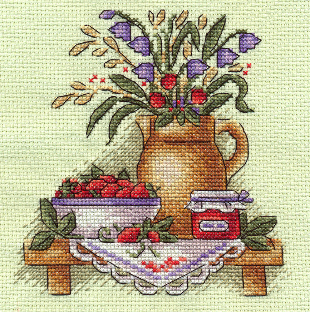 Mermelada de fresa - Panna - Kit de punto de cruz N-1349