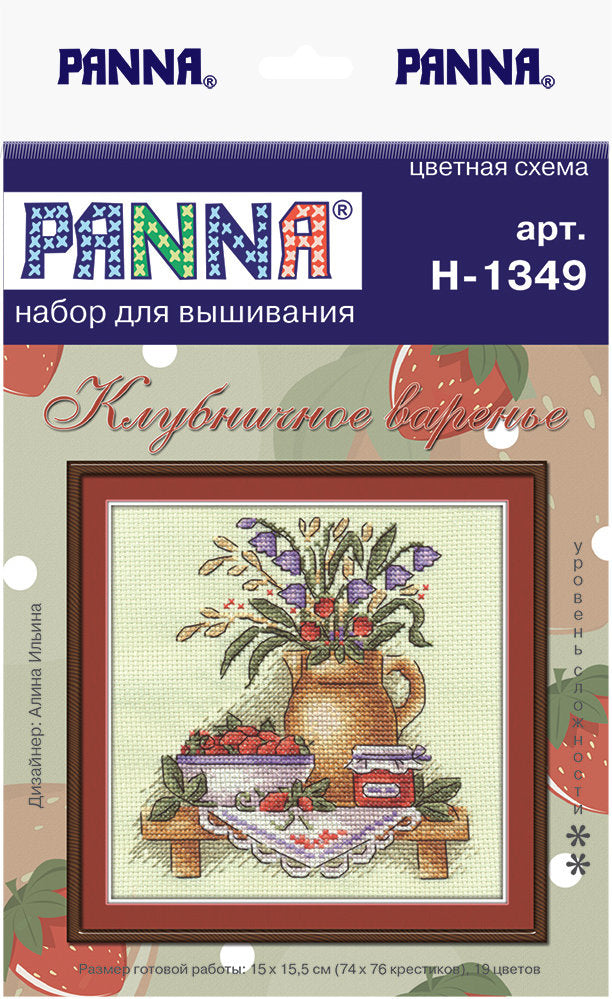 Mermelada de fresa - Panna - Kit de punto de cruz N-1349