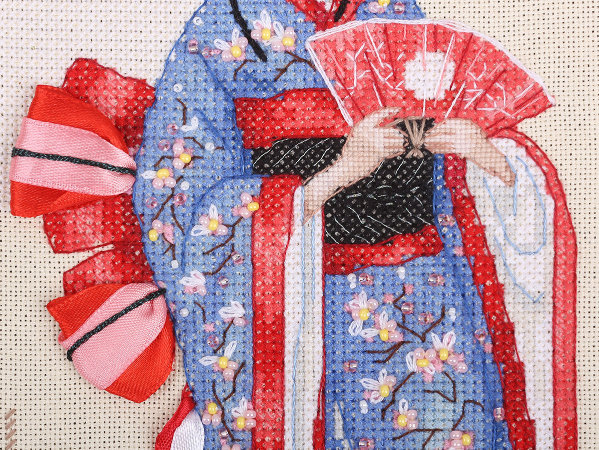 Kit de point de croix - Femmes du monde : Japon - Panna Oro NM-7264