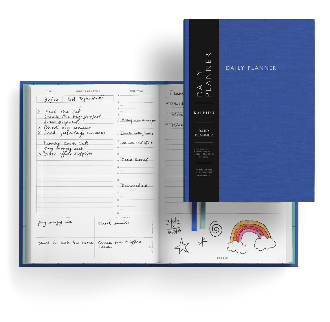 Orange Fabric Daily Planner (A5) (12750)