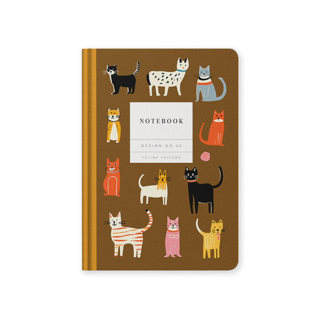 Cuaderno Design No.32 Feline Friends Kaleido de Tapa Dura (A5) (10604)