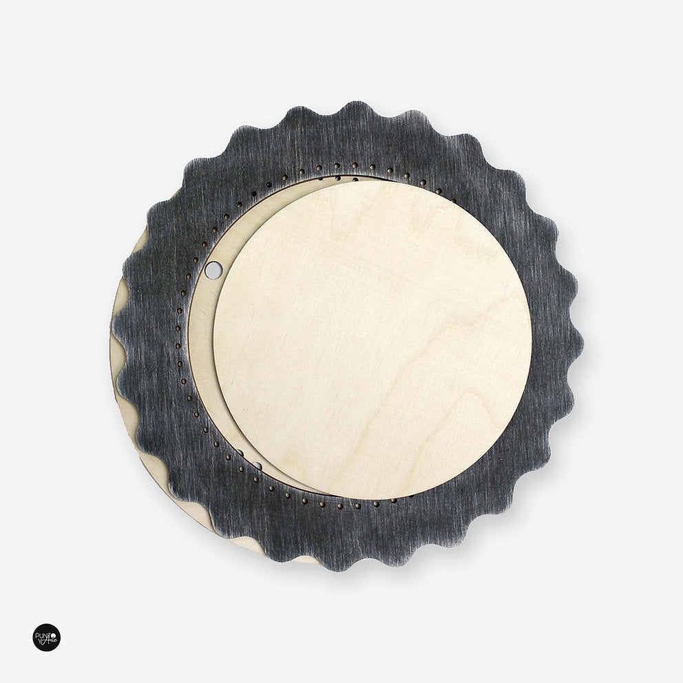 OR-251 GRAY-BLUE CIRCLE Frame - 13x13 cm - MP Studia