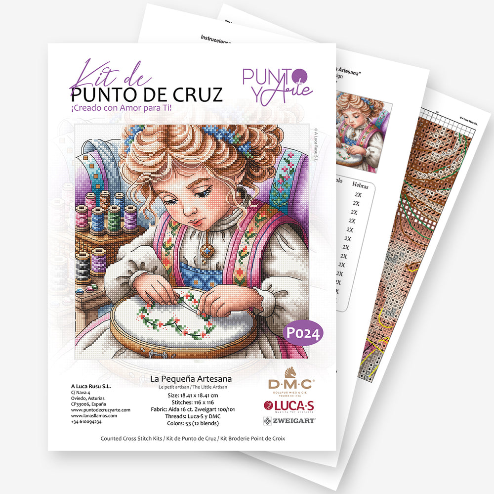 Kit de point de croix - Punto y Arte P024 - Le Petit Artisan