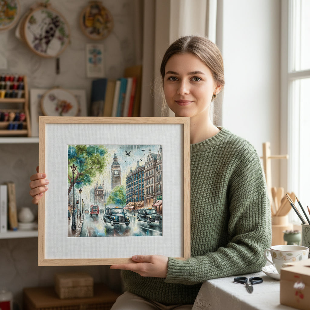 Kit de Punto de Cruz Londres AVA Stitch P055