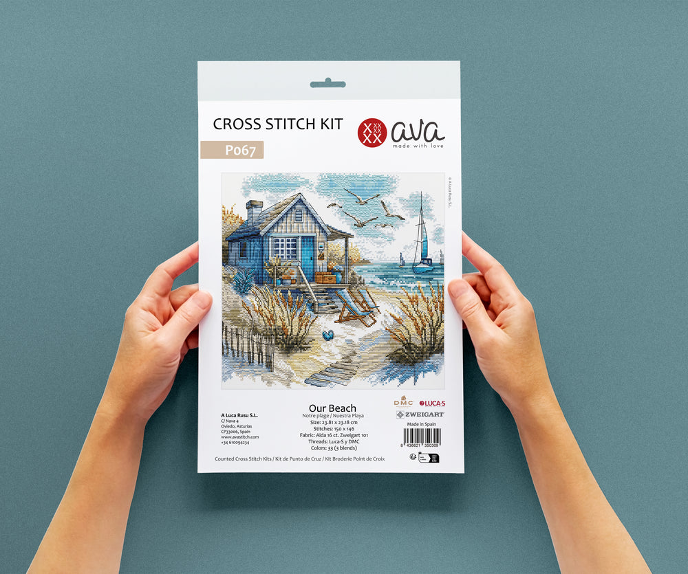 Kit de point de croix - "Notre plage" Punto y Arte (AVA), article P067
