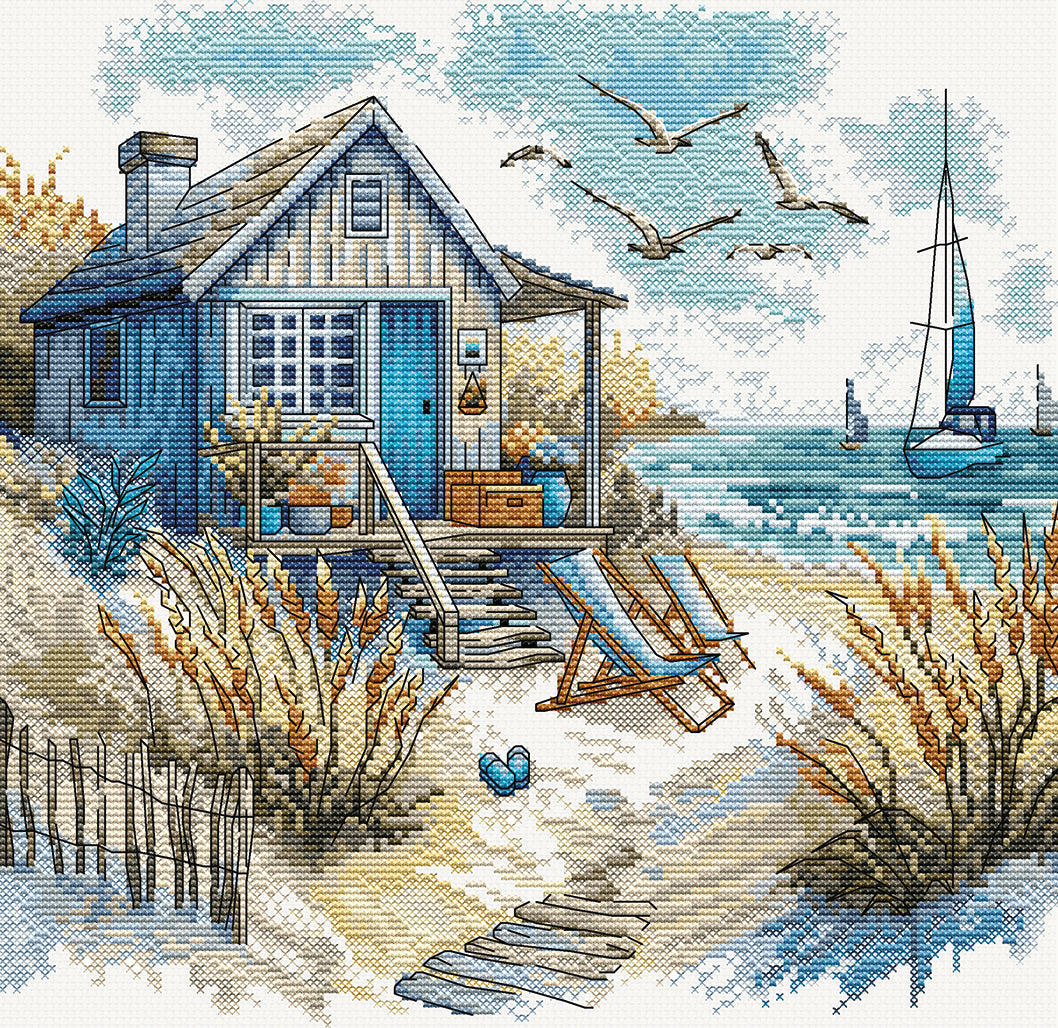 Kit de point de croix - "Notre plage" Punto y Arte (AVA), article P067