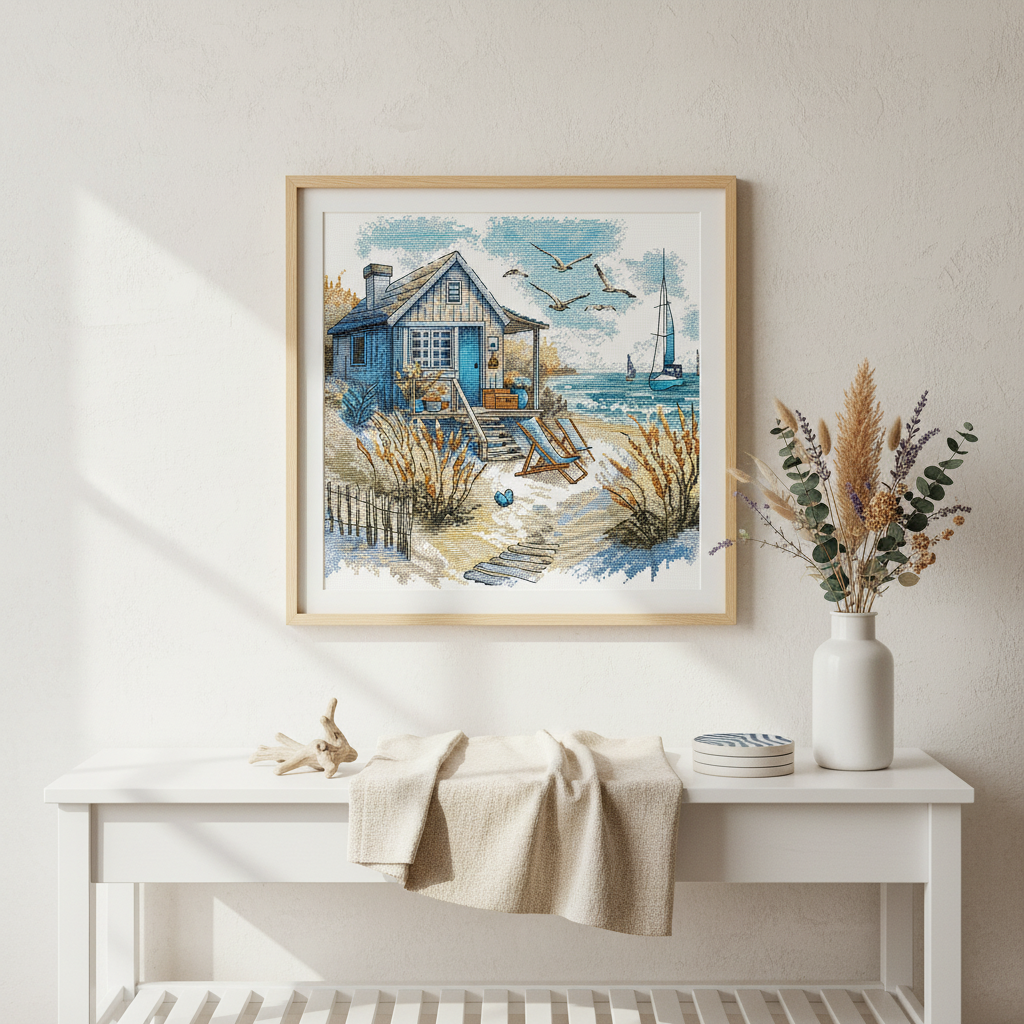 Cross Stitch Kit - "Our Beach" AVA Stitch P067