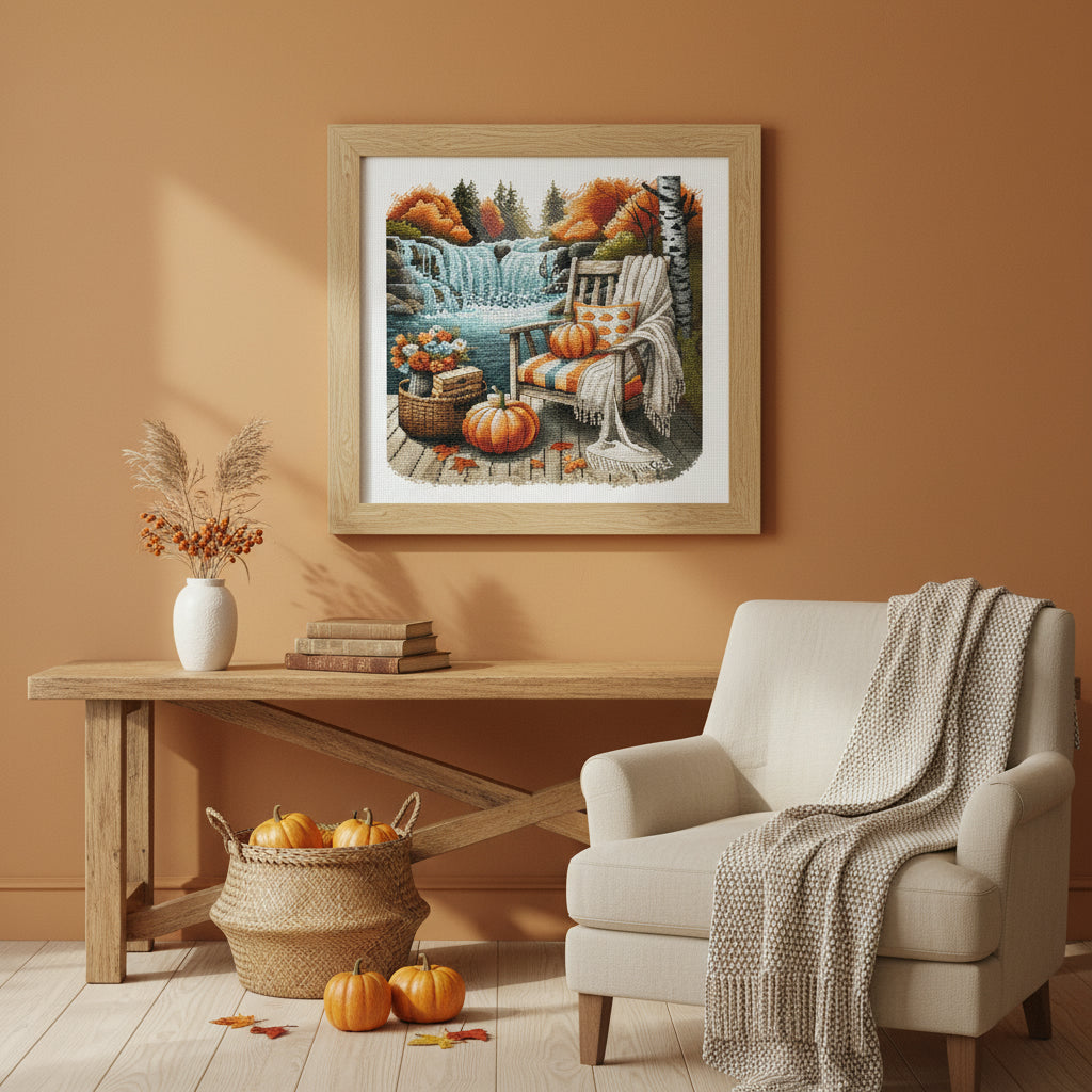 Kit de point de croix - Repos d'automne P094 AVA (Stitch and Art)