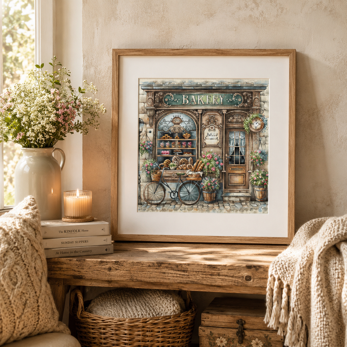 "The Old Bakery" Cross Stitch Kit P100 AVA Stitch
