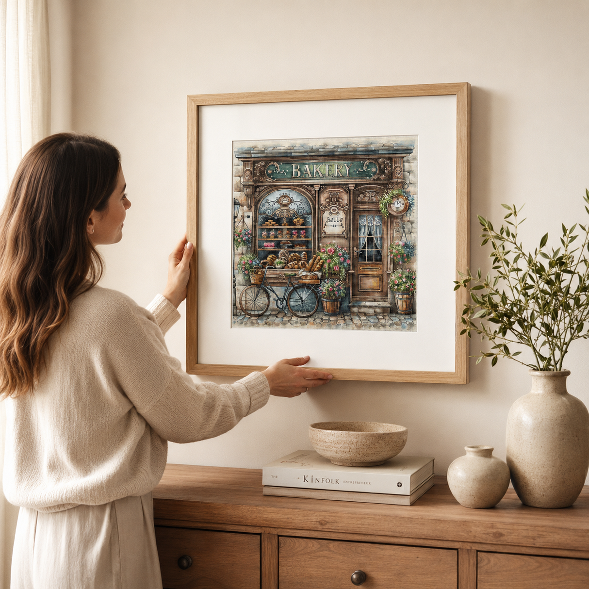 "The Old Bakery" Cross Stitch Kit P100 AVA Stitch