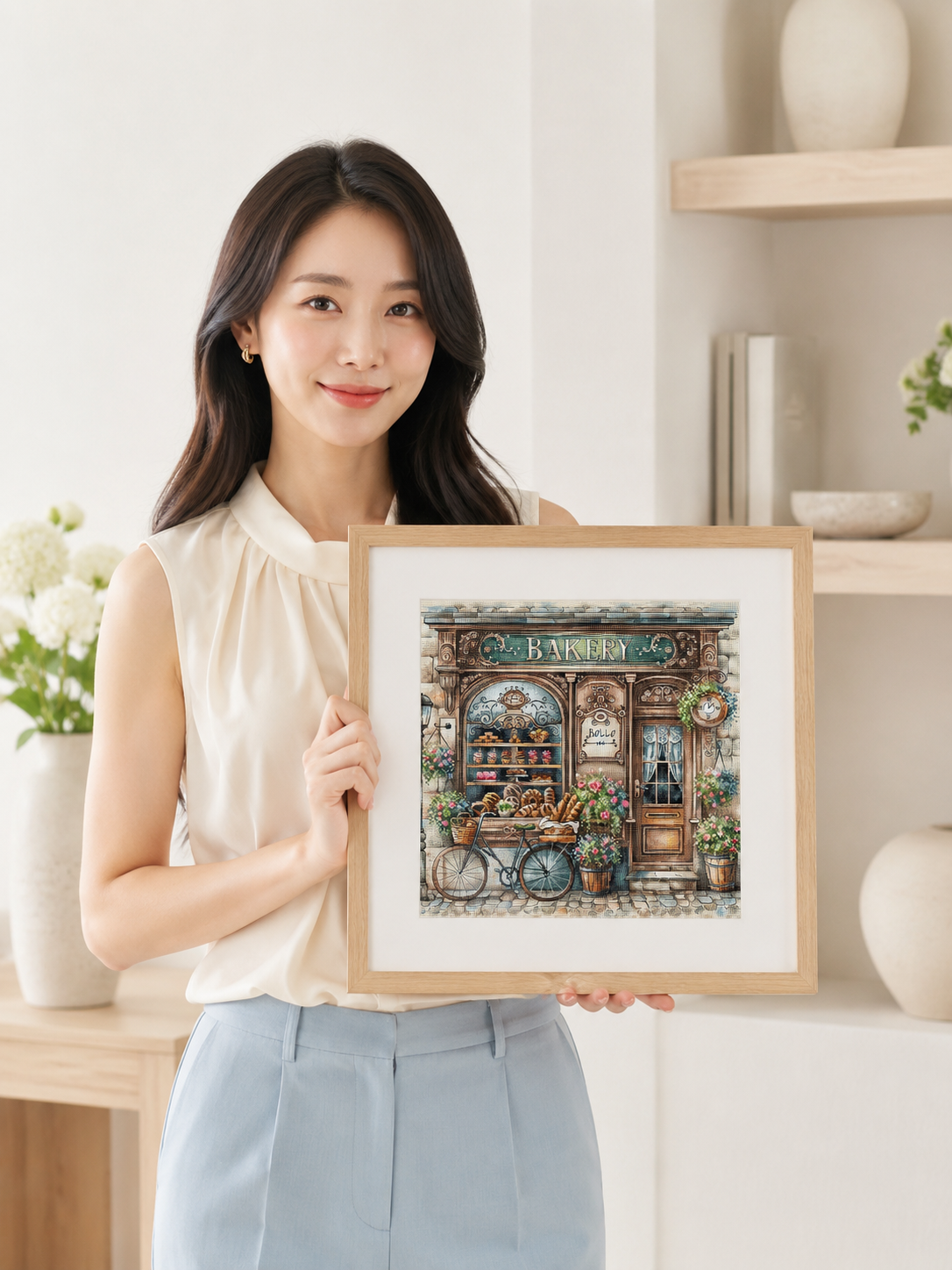 "The Old Bakery" Cross Stitch Kit P100 AVA Stitch