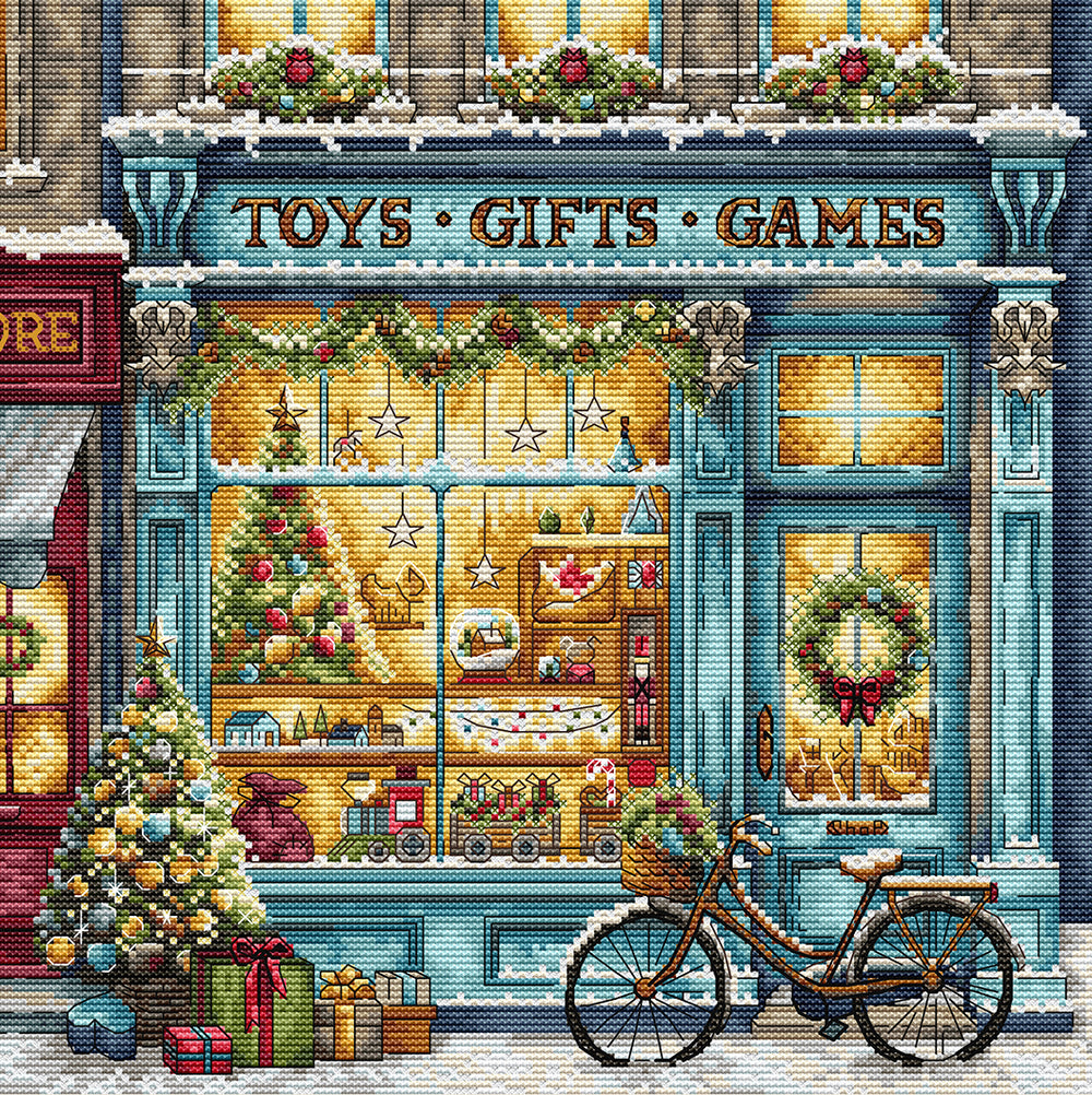 Kit de Punto de Cruz Contado - Tienda de Regalos, AVA P108