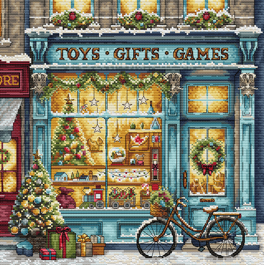 Kit de Punto de Cruz Contado - Tienda de Regalos, AVA P108